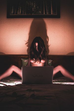 Shes on the Computer