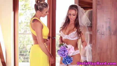 Clit pierced busty lesbian queens bride