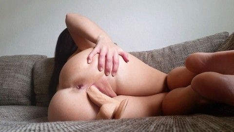 Solo Dildo Action