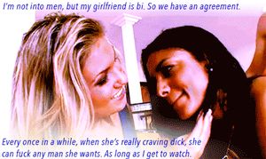 lesbian sharing her girlfriend