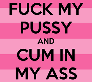 Fuck & cum (text)