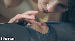 Lesbian in panties clit and pussy teased