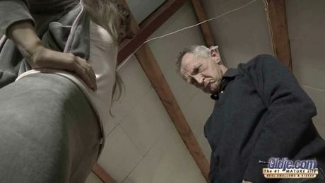 Young blonde teen loves to fuck and suck old dick