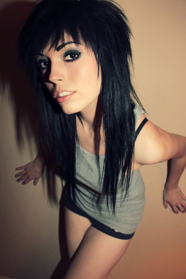 Naked Emo Scene Goth Girls Showing Off 057
