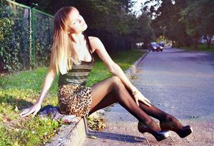 Modelling on the street.