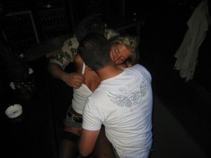 It was so dark in the club that you lost your wife while you were at the bar. You hoped she wouldn’t be bored waiting for you.