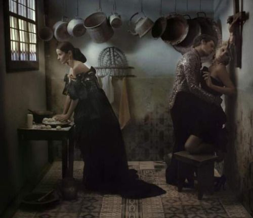 Just like my fantasies (except I have an electric stove and...