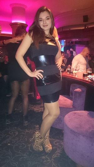 Nice brunette in the nightclub