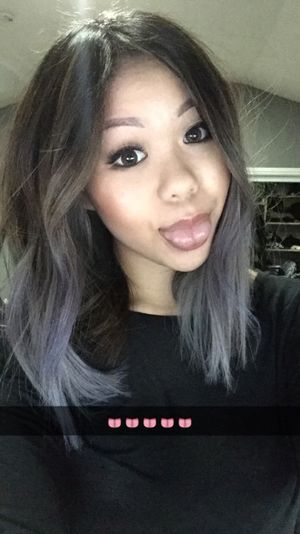 hhllry: Decided to finally go gray + lavender. 5 hours in...