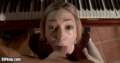 Big cock jammed down her throat