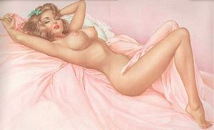 Women art - Pink perfection pinup