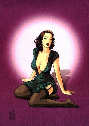 Women in art - Vintage pinup
