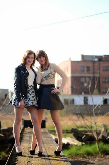 Young chicks posing