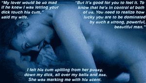 she fucked me with his cum