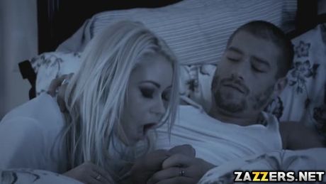 Xander fucked Marshas tight wet pussy after a sloppy blowjob