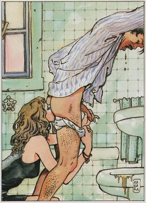 Erotic art - Morning quicky - By Milo Manara