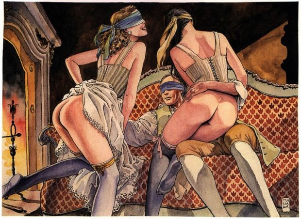 Erotic art - Special games - By Milo Manara