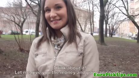 Busty pulled euro amateur loves fucking stranger