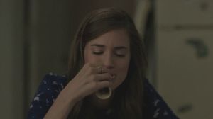 Allison williams spits out food