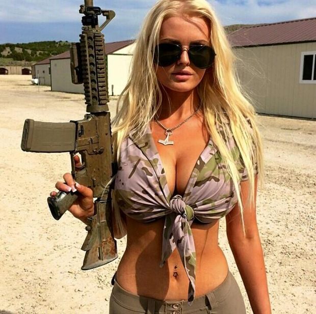 Hot military blonde