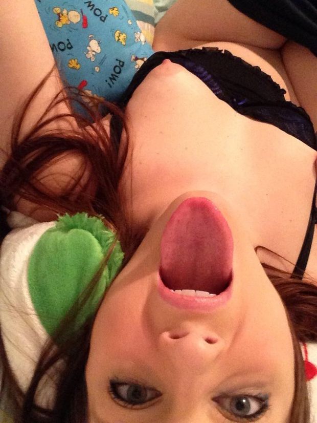 She's waiting for you to fill her mouth with cum