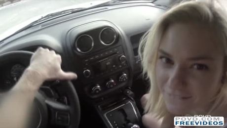 Wild and young Chloe Foster joy rides with her boyfriend. They stop over to have sex. She gives him a blowjob then her pink pussy gets lick.