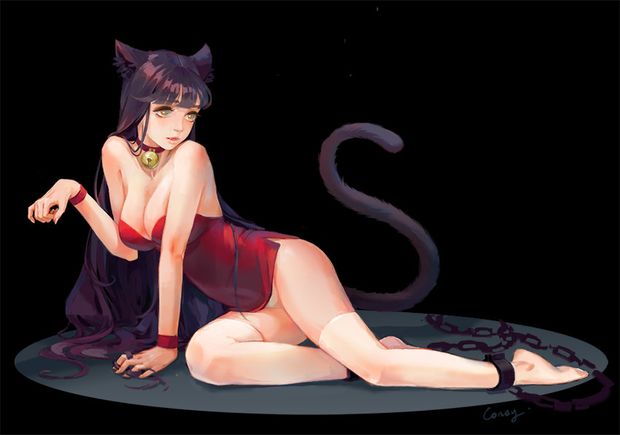 Superb brunette lingerie in a amazing bondage anime porn picture