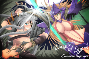 League of legends Dark moon Fight (Kha'Zix vs Rengar) by TorahimeMax