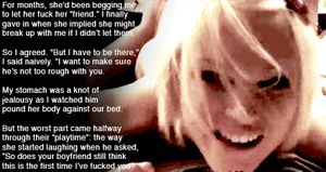 I watched her with him