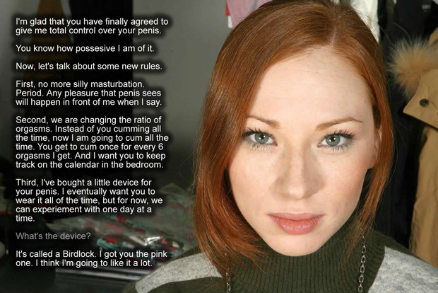 #femdom#wifedom#dominant#tough#redhair#princess#rules#nocum#herpleasure#first#sexdenials#pink#birdcage#cockcage#MarquisDomSub#MarquisDenial