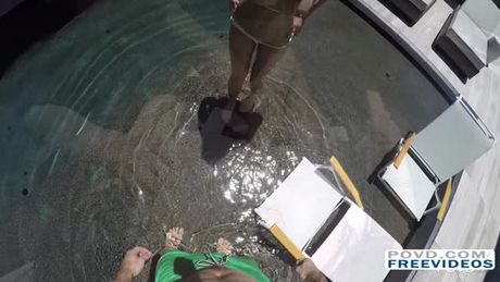 Beach babe Gracie is sun bathing. Her lover applys lotion seducing her. Sheis aroused so she gives him a blowjob then her pussy gets fucked