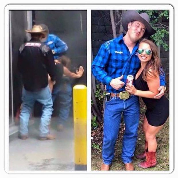 Alexis Frulling gets caught fucking two guys and gets pig roasted at the Calgary Stampede