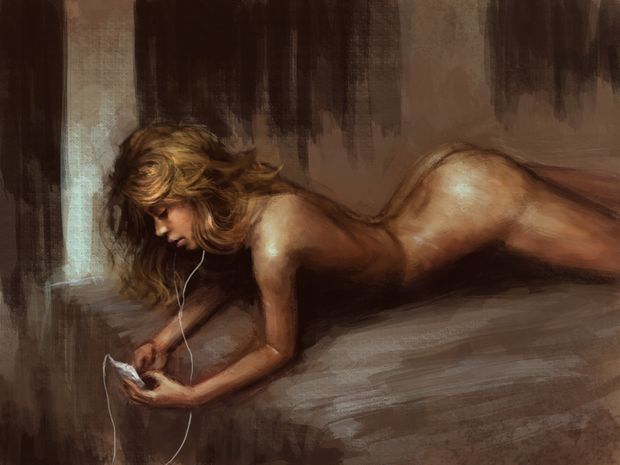 Women art - Reclining female figure