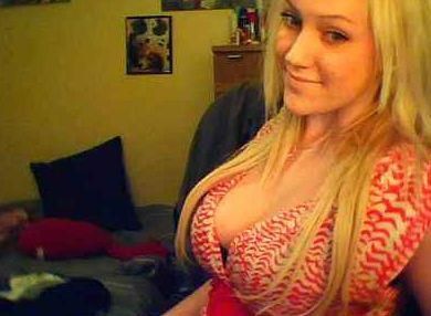 blonde with nice boobs
