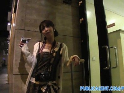 PUBLICAGENT TINY JAPANESE PUSSY FILLED WITH BIG COCK