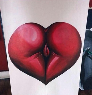 The perfect heart shape, Ass and Vagina in complete symmetry