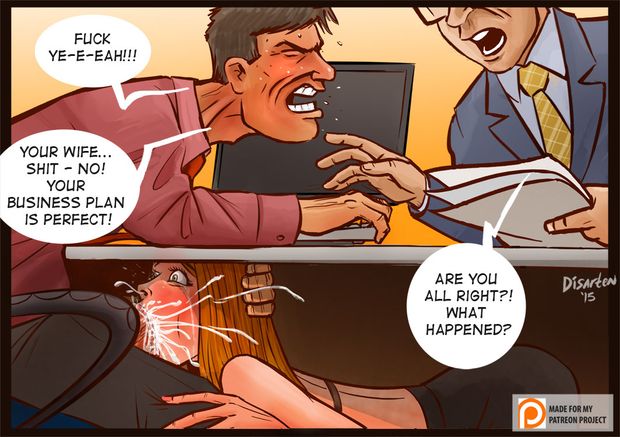 Wife under the desk. Part III by Disarten