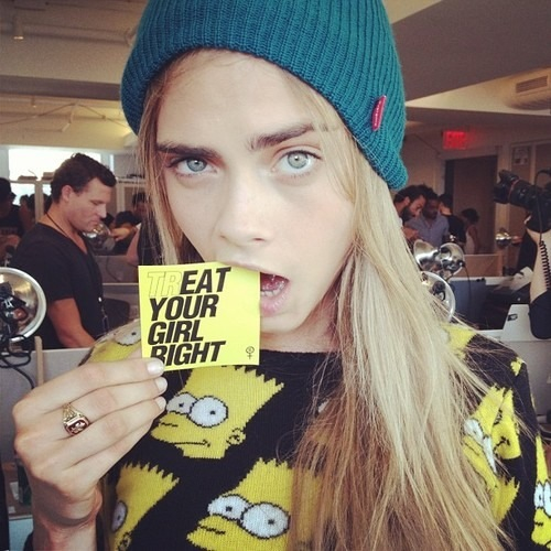 gayestlesbian:
Cara knows what’s up 👌