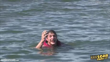 Handsome loving gay Brandon and Dean are both enjoying in the beach. After their long day in the beach they gets horny looking each others a