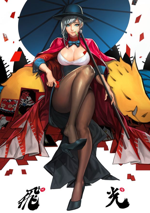 Beautiful blonde in a amazing anime porn pic