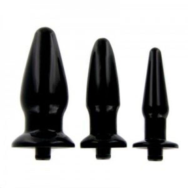 Trinity Silicone Vibrating Butt Plug Kit