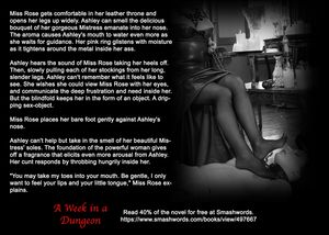 lesbian dungeon - foot worship - Erotic Text Story