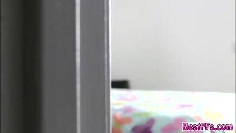 Bitchy teens fucked up a guy inside their friends room after waking up fresh in the morning. They all take turn on getting fucked.