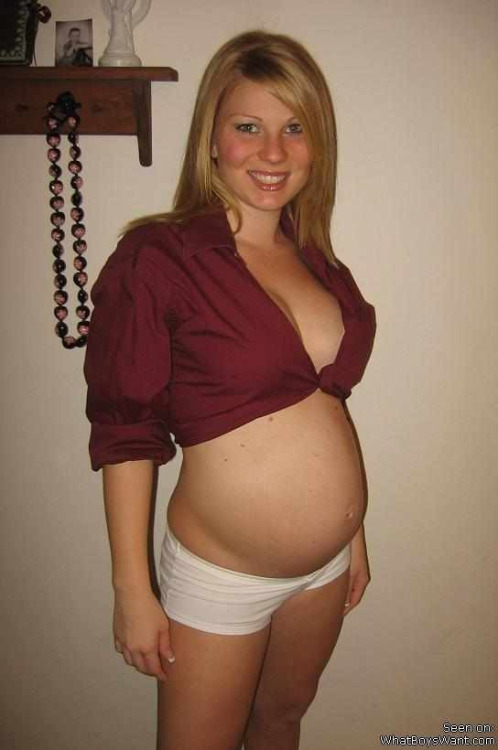 Cute chick with one on the way.