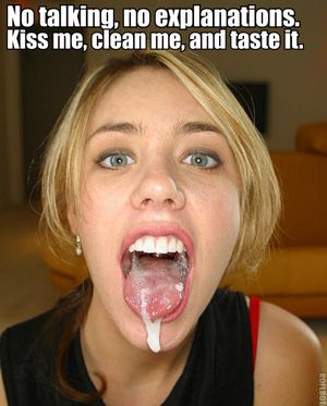 Cum eating joy