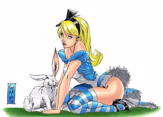 Sexy Alice toon - By Tom Masoamato