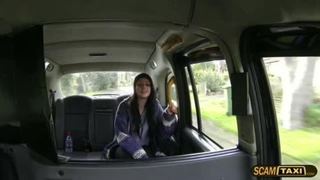 Hottie brunette babe Alessa is really damn hot and beautiful girl. She gets hopped in the taxi as she goes to her girl friends.