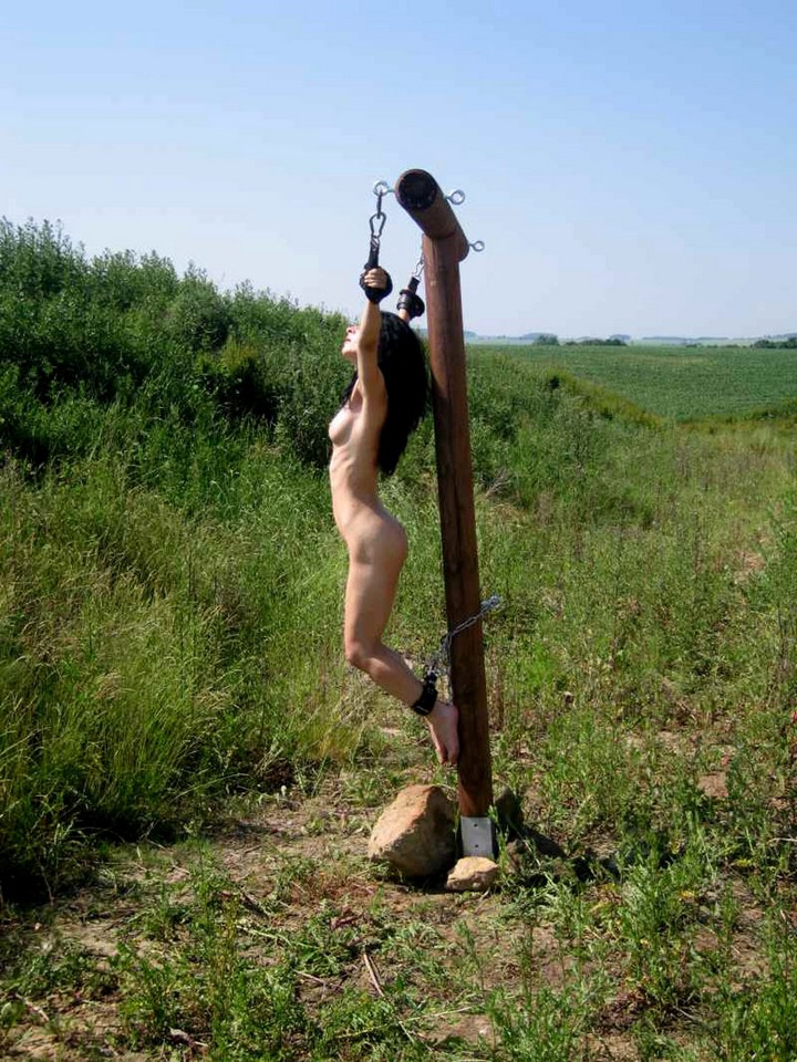 putmeinherplace:suspension cuffs and no real foot rest. This is real punishing short-term crucifixion. Probably quite unbearable after only a few minutes. I read this is very pleasant if done right. Another thing to try.oh look - the rings are double ende