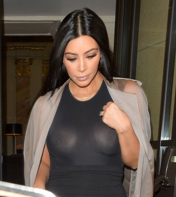 Kim Kardashian in See Through