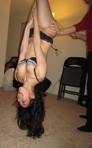 Suspended, Caned, and Joyous via /r/bdsm...